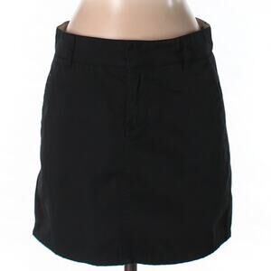 Volcom Juniors Solid Black Essential Cotton Blend Skirt Size 3 Skater Punk